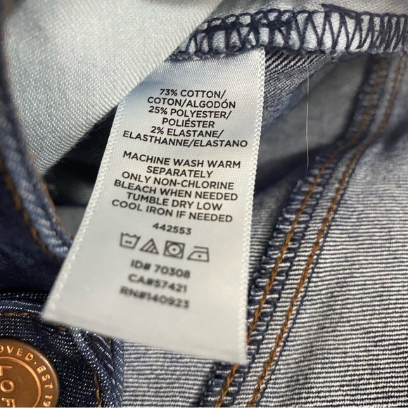 LOFT curvy skinny jeans in dark rinse blue Size-8 - Picture 6 of 6